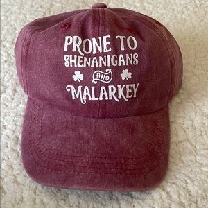 Prone to Shenanigans and Malarkey Red Hat